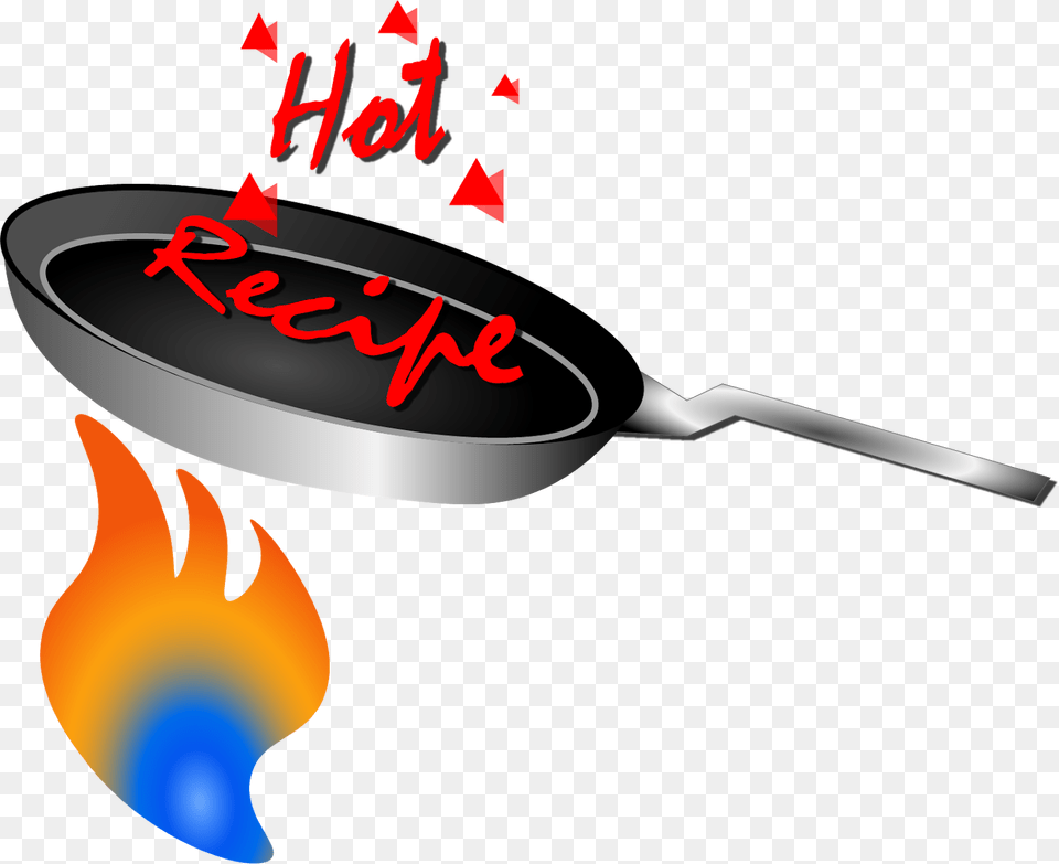 Hot Frying Clipart, Spoon, Cooking Pan, Cookware, Cutlery Free Png