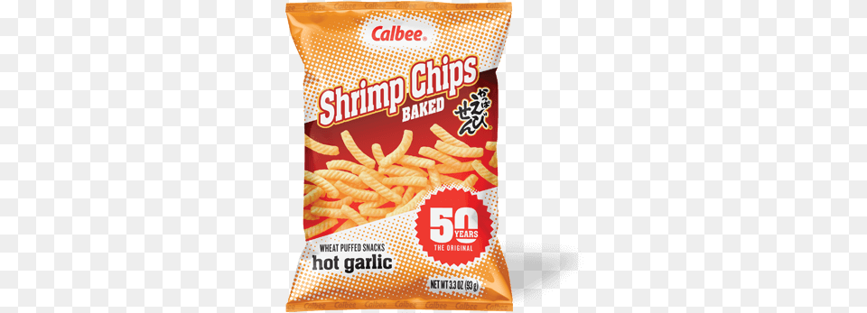Hot Garlic Calbee Shrimp Chips, Food, Ketchup, Fries, Snack Free Png Download