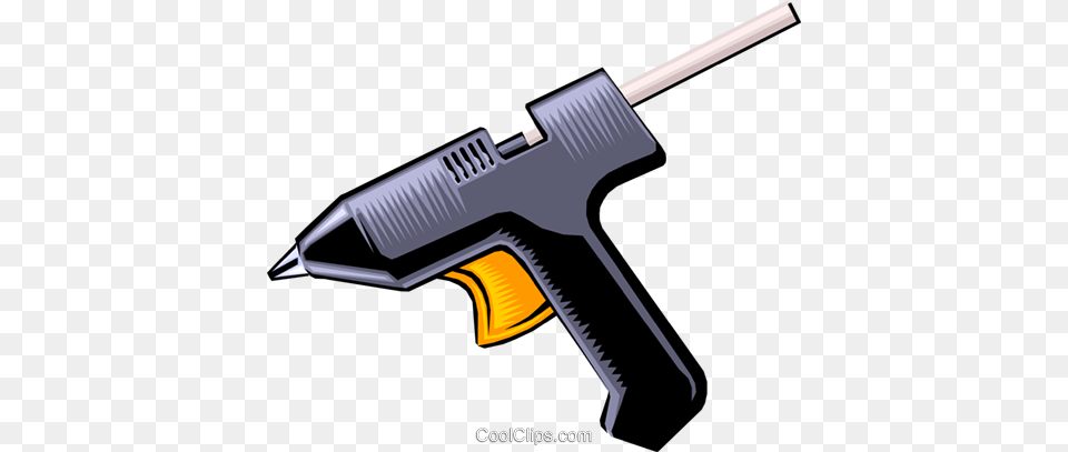 Hot Glue Gun Royalty Vector Clip Art Illustration, Firearm, Weapon, Blade, Razor Free Png
