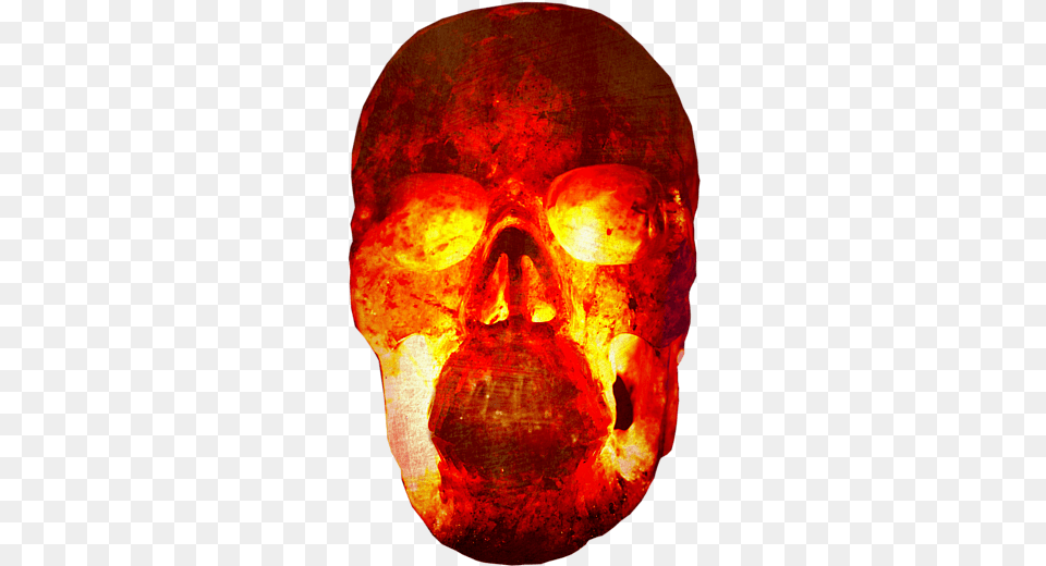 Hot Headed Skull Skull, Bonfire, Fire, Flame, Nature Free Png Download