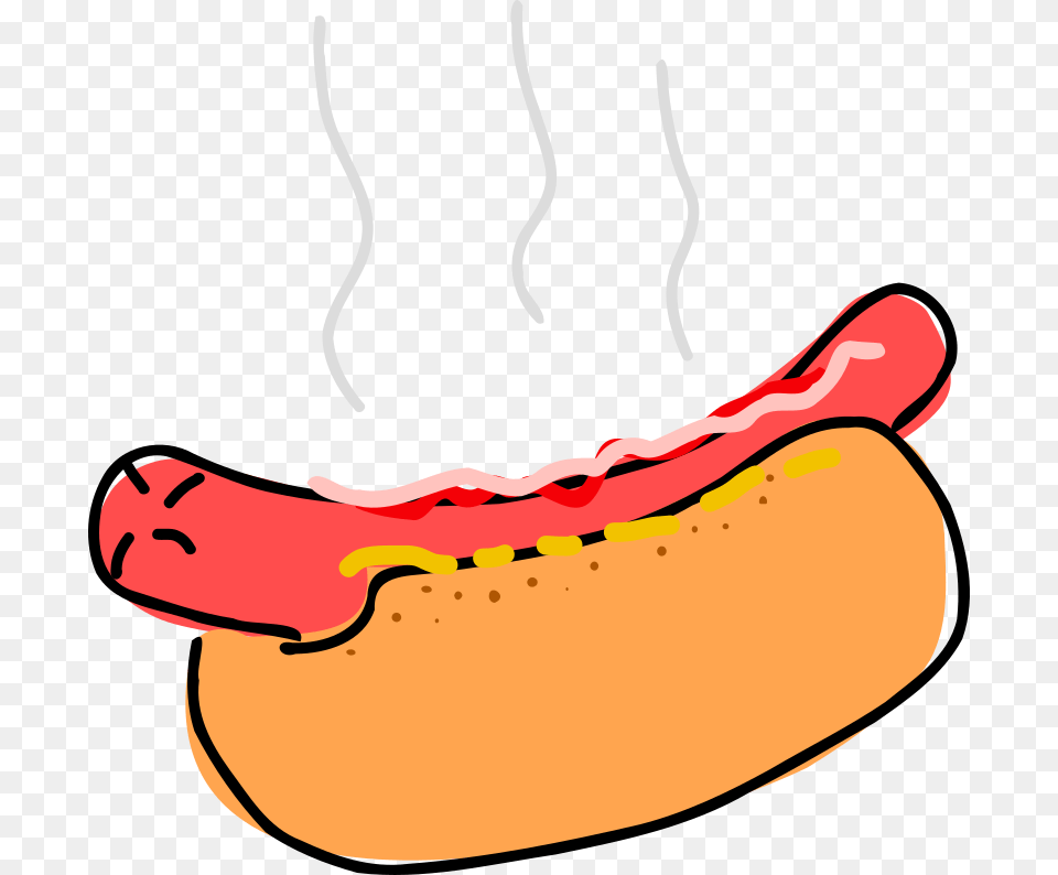 Hot Hotdog Clipart, Food, Hot Dog, Smoke Pipe Png Image