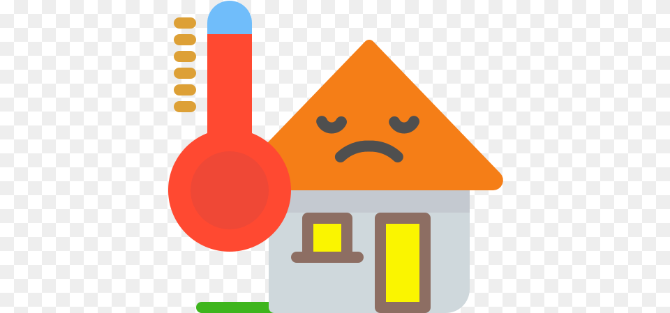Hot House Home Temperature Angry Emoji Thermometer Home Temperature Icon, Outdoors Png Image