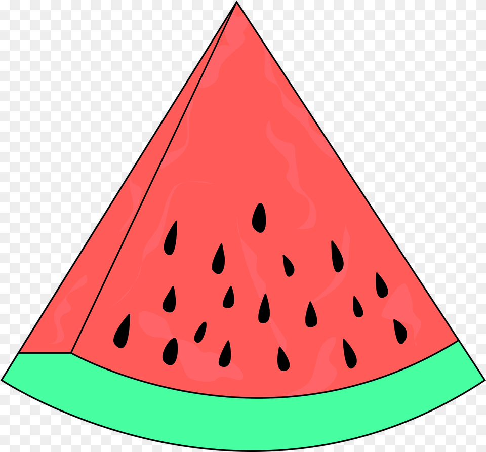 Hot Love Slice Slice Of Watermelon Clip Art, Plant, Produce, Food, Fruit Free Png