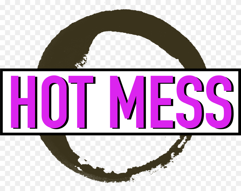 Hot Mess Coffee Stain Download, Purple, Sticker Png