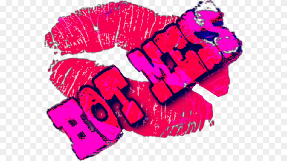 Hot Mess Lipstick Lip Mark Lips Lipstick Mark Hot Bri, Purple, Adult, Female, Person Png