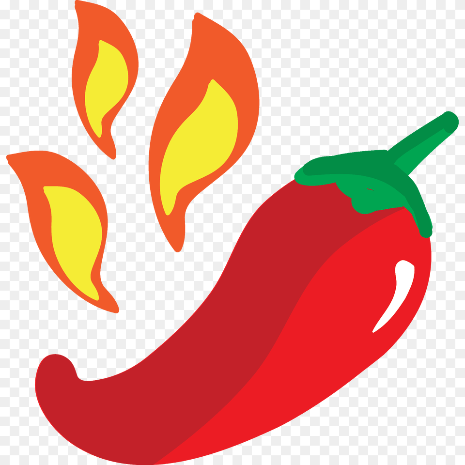 Hot Pepper Emoji Clipart, Food, Plant, Produce, Vegetable Png Image