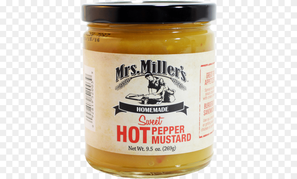 Hot Pepper Mustard Mrs Miller39s Hot Pepper Mustard, Adult, Male, Man, Person Png Image
