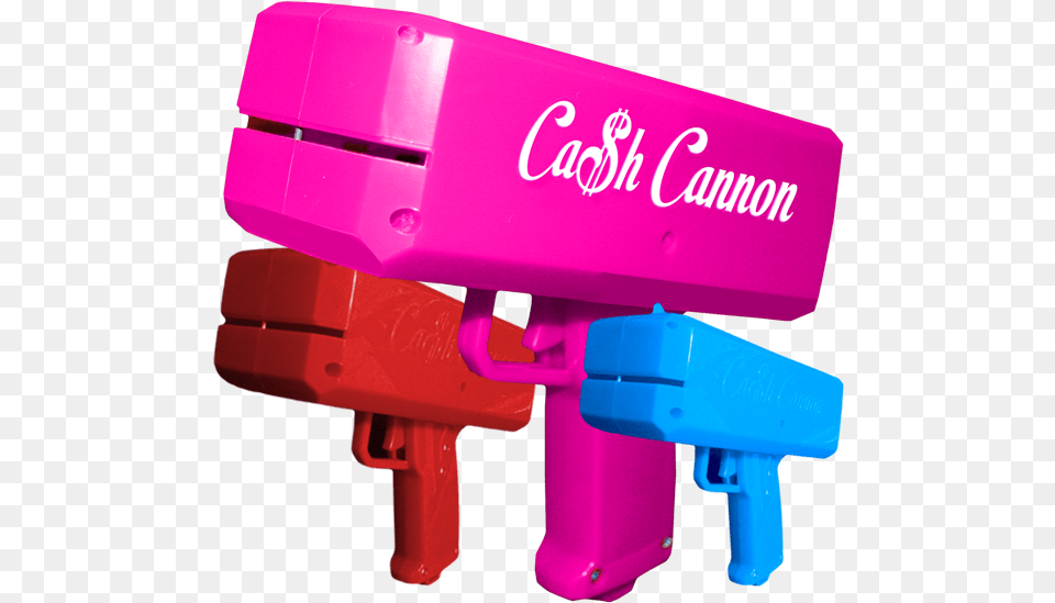 Hot Pink Cash Cannon, Toy, Water Gun Free Png Download