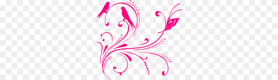 Hot Pink Clip Art For Web, Floral Design, Graphics, Pattern Png Image
