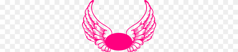 Hot Pink Guardian Angel Wings Clip Art, Accessories, Jewelry, Necklace, Person Free Png