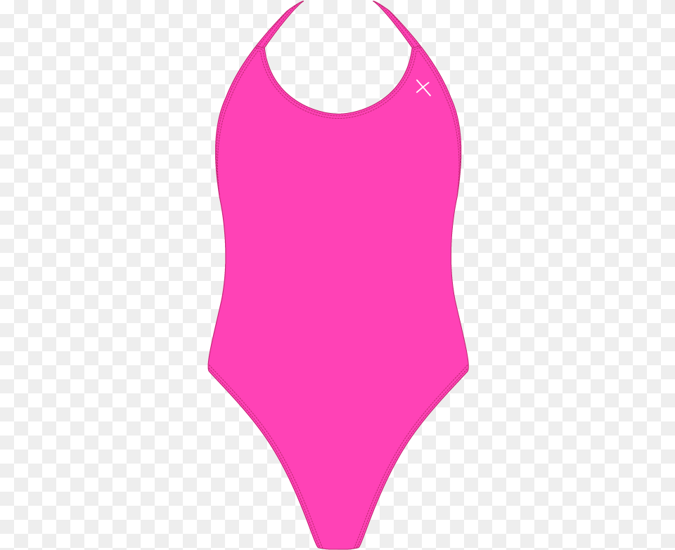 Hot Pink Halter One Piece Maillot, Clothing, Swimwear, Adult, Female Free Png Download