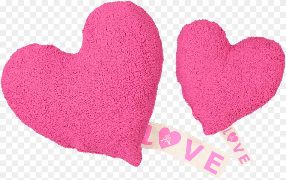 Hot Pink Heart, Cushion, Home Decor Png Image