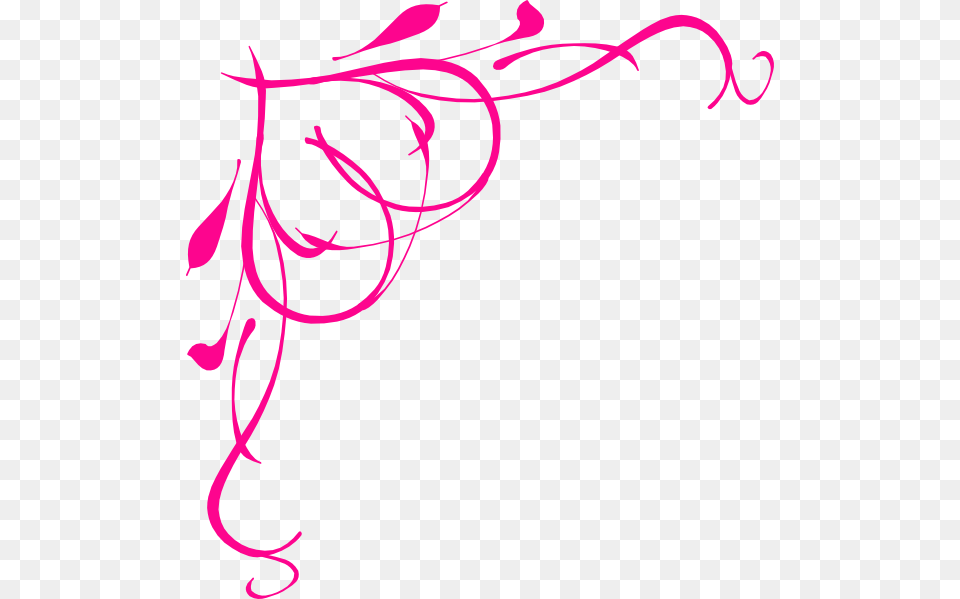 Hot Pink Heart Border Large Size, Art, Floral Design, Graphics, Pattern Png Image