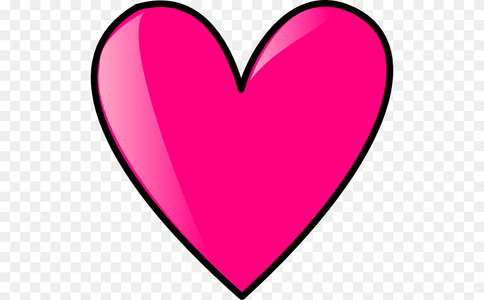 Hot Pink Heart Clipart Png Image