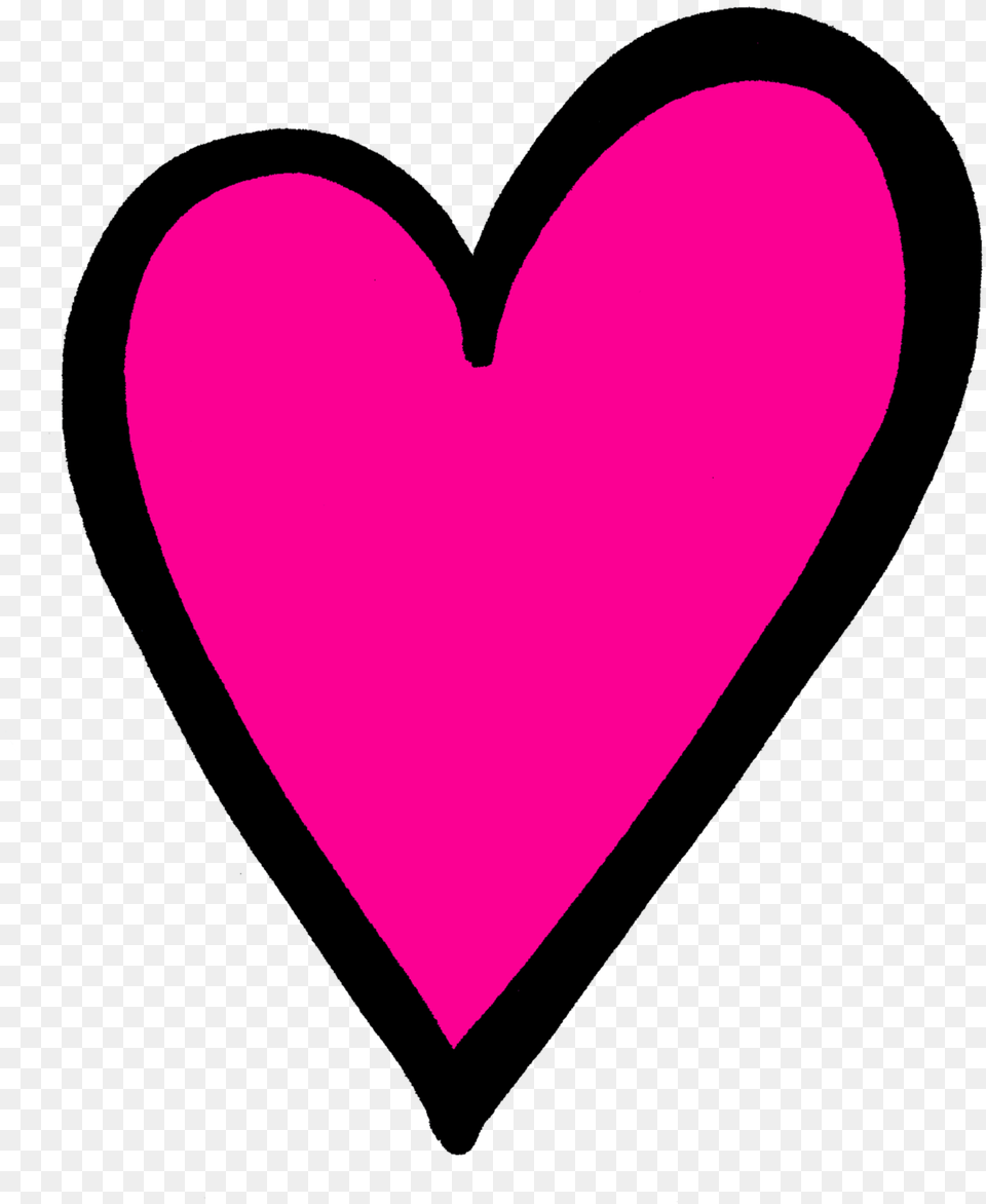 Hot Pink Heart Transparent Corazones Png Image