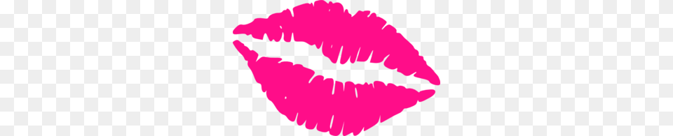 Hot Pink Lips Clip Art, Body Part, Mouth, Person, Cosmetics Free Png