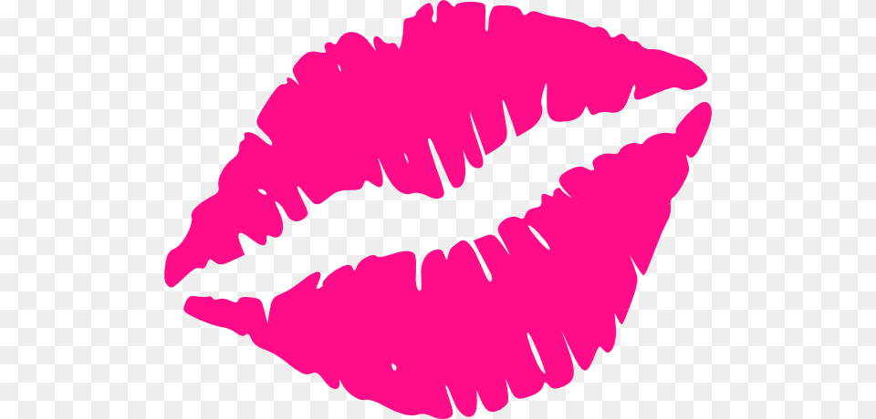 Hot Pink Lips Clip Art, Body Part, Cosmetics, Lipstick, Mouth Png Image