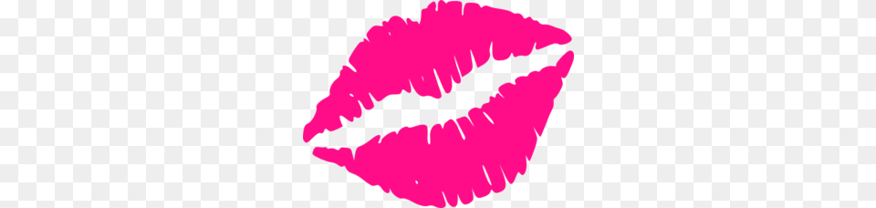 Hot Pink Lips Clip Art, Body Part, Mouth, Person, Cosmetics Png Image