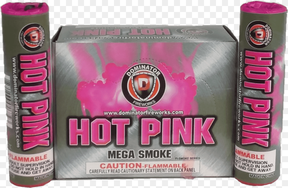 Hot Pink Mega Smoke 6 Pack Fireworks Plus Watermelon, Can, Tin Png Image