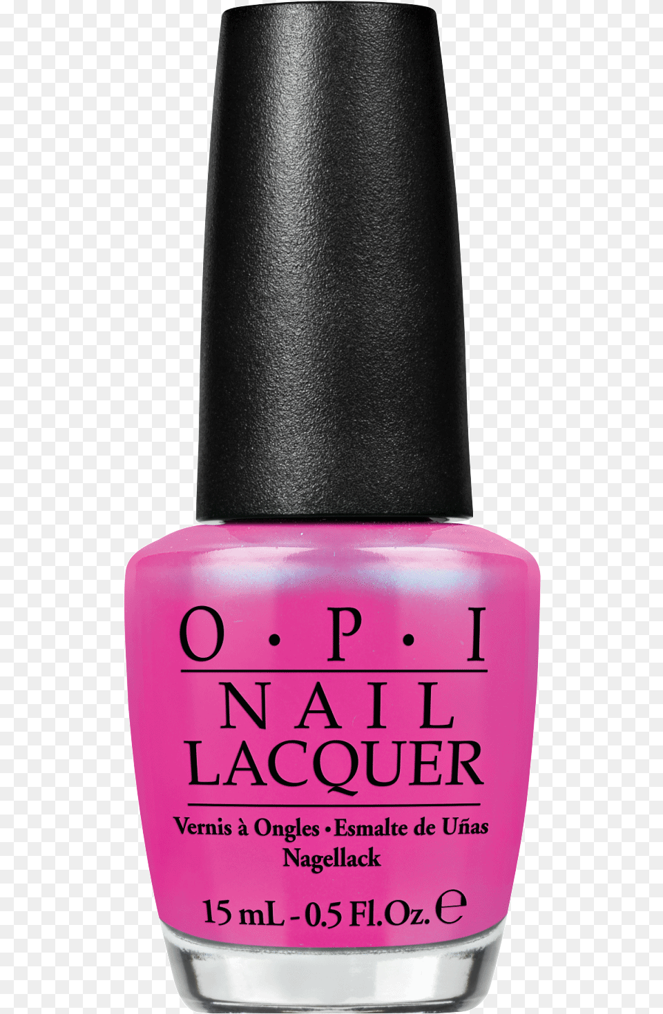 Hot Pink Nail Polish Opi, Cosmetics, Bottle, Perfume, Nail Polish Free Png Download
