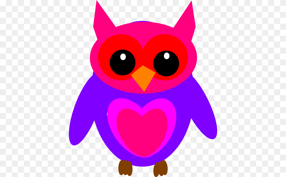 Hot Pink Owl Clip Art At Clker Halloween Owl Clipart Free Png Download