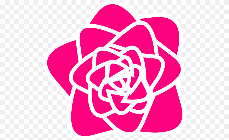 Hot Pink Rose Clip Arts For Web Clip Arts Free Hot Pink Rose Clipart, Sticker, Knot, Dynamite, Weapon Png Image