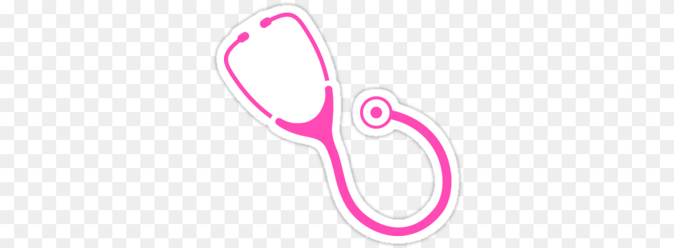 Hot Pink Stethoscope Logo Sticker Dot, Smoke Pipe Free Png