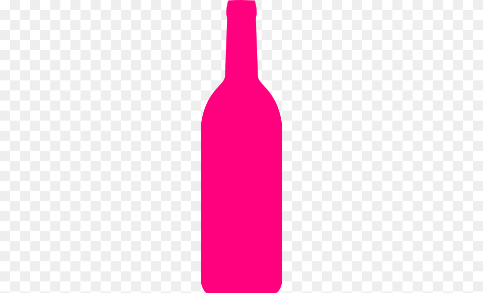 Hot Pink Wine Bottle Clip Art, Alcohol, Beverage, Liquor, Wine Bottle Png Image