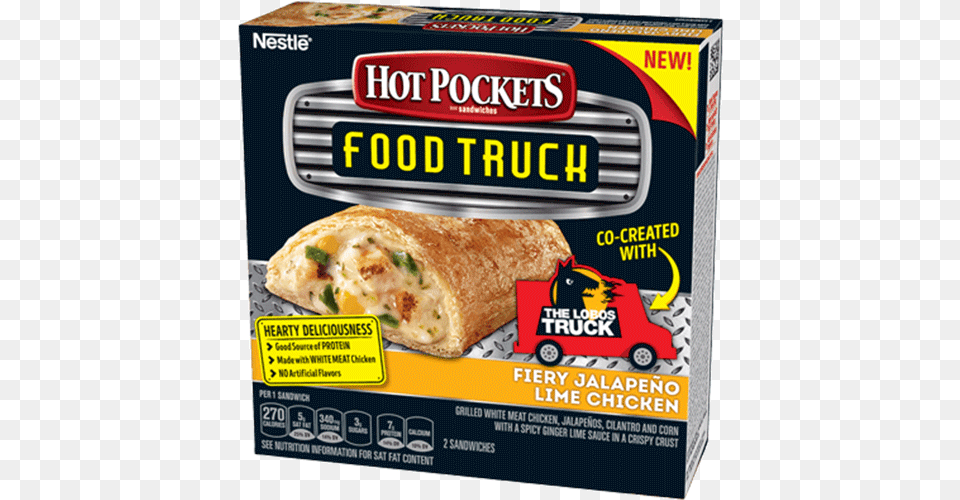 Hot Pockets Food Truck Hot Pockets Jalapeno Lime Chicken, Meal, Dessert, Lunch, Pastry Free Transparent Png