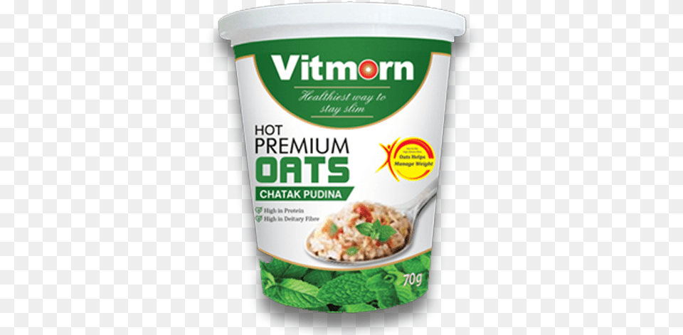 Hot Premium Oats Chatak Pudina Food, Dessert, Herbs, Plant, Yogurt Free Transparent Png