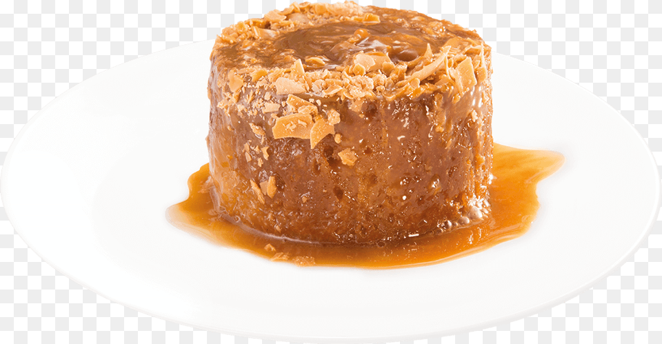 Hot Puddings Flan, Caramel, Dessert, Food, Plate Png Image