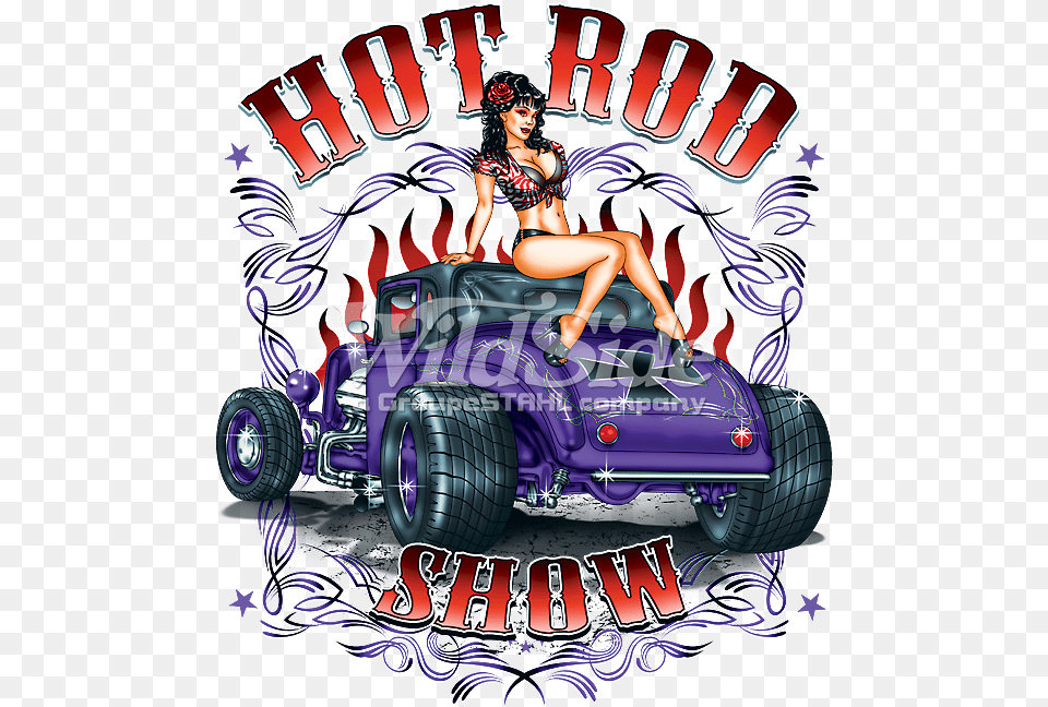 Hot Rod Show Pin Up Girl Rat Rod Images Cartoon Adult, Person, Woman, Female Free Transparent Png