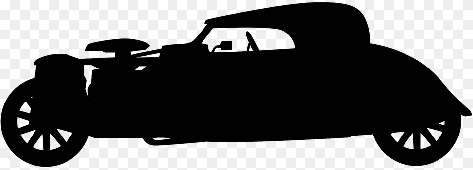 Hot Rod Silhouette, Car, Transportation, Vehicle, Antique Car Free Png