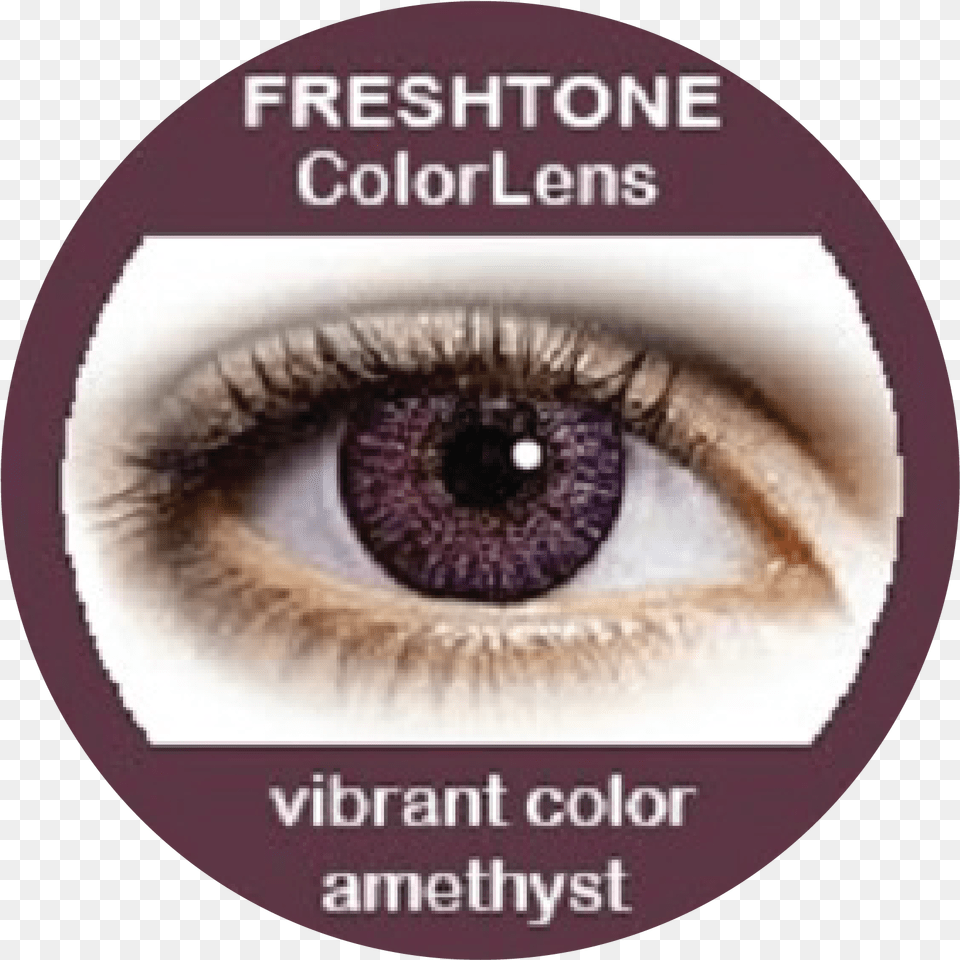 Hot Selling Freshtone Vibrant Color Contact Lenses Freshtone Lenses Silver Grey, Disk, Contact Lens, Cosmetics, Person Png Image