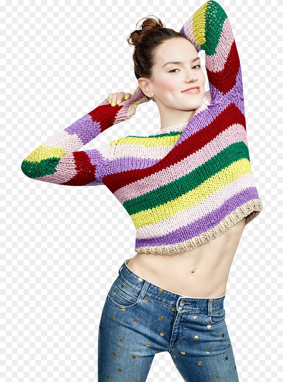 Hot Sexy Daisy Ridley, Clothing, Sweater, Knitwear, Adult Png
