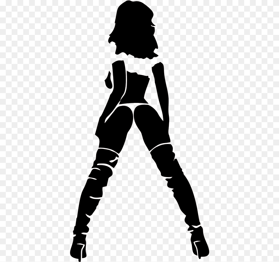 Hot Sexy Girl Woman Pinup Funny Car Bumper Window Vinyl Silhouette Sexy Girl, Clothing, Pants, People, Person Free Transparent Png