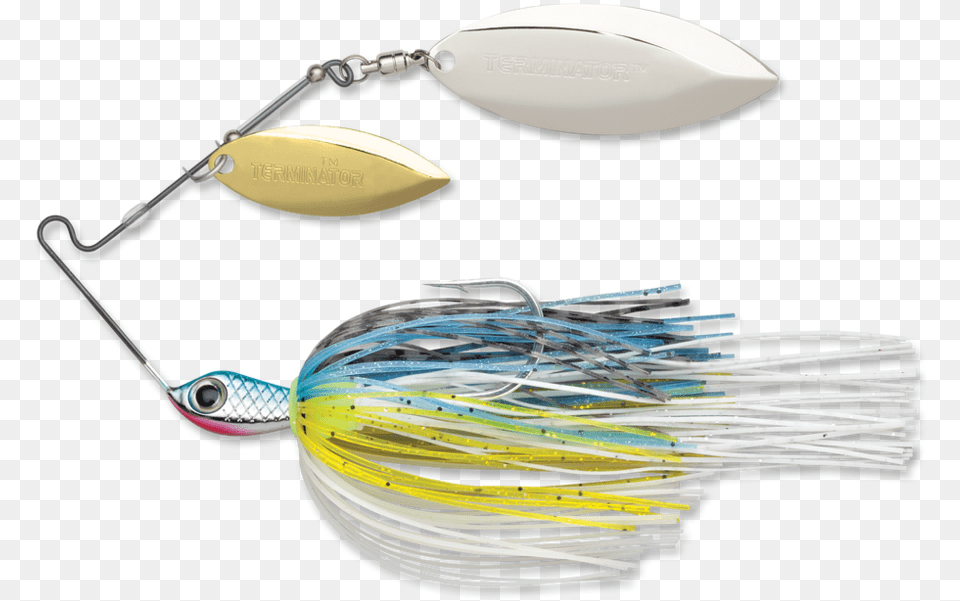 Hot Shad Gold Nickel Spinnerbait, Fishing Lure Free Png