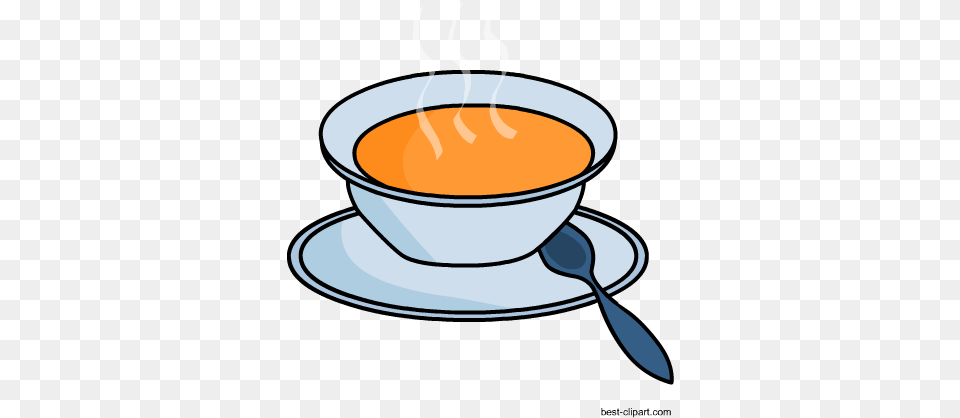 Hot Soup Clip Art Image, Spoon, Meal, Food, Cutlery Free Png