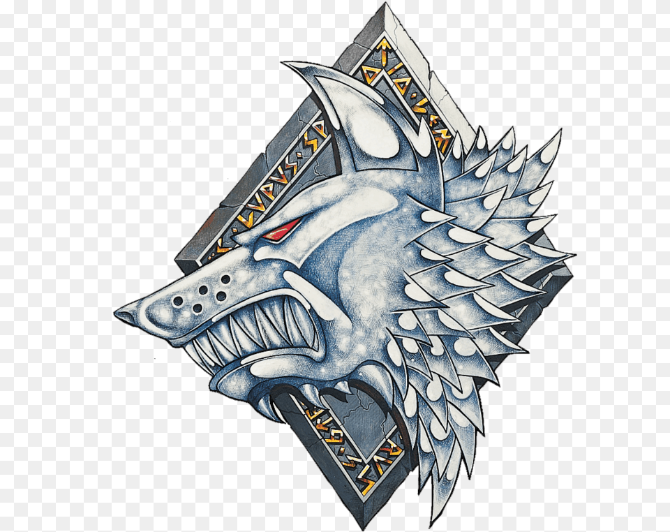 Hot Space Wolf Murderfang Gallery Spikey Bits Warhammer 40k Space Wolves Symbol, Animal, Fish, Sea Life, Shark Free Png