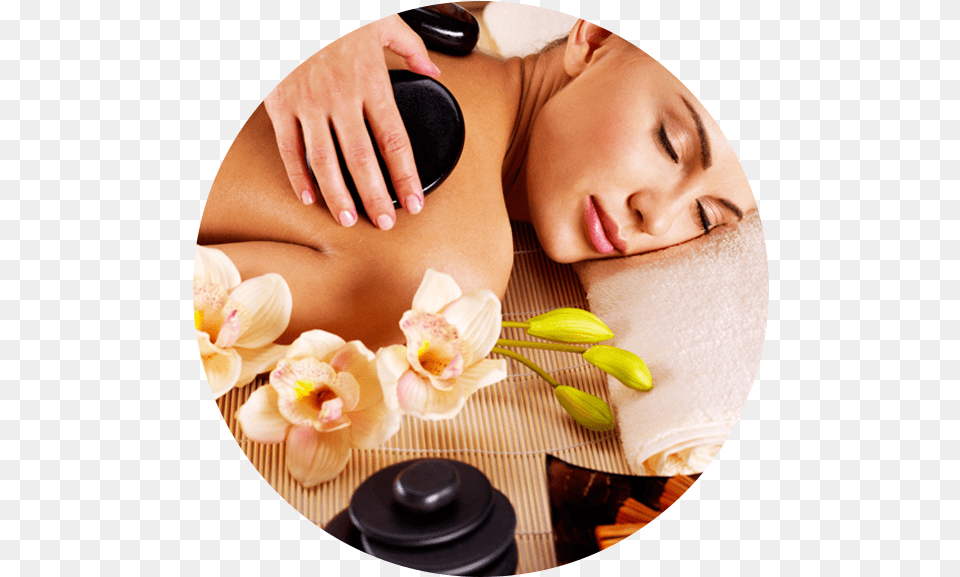 Hot Stone Massage, Patient, Person, Adult, Female Free Png Download