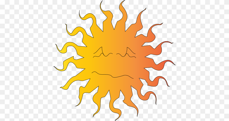 Hot Sun Clipart Look, Fire, Flame, Leaf, Plant Free Png