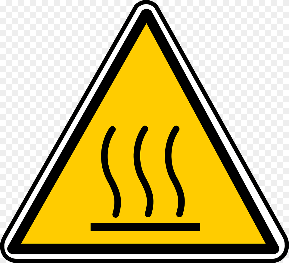 Hot Surface Danger Clipart, Sign, Symbol, Road Sign Free Png Download