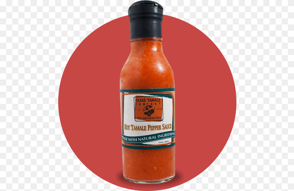 Hot Tamale Pepper Sauce Glass Bottle, Food, Ketchup Png