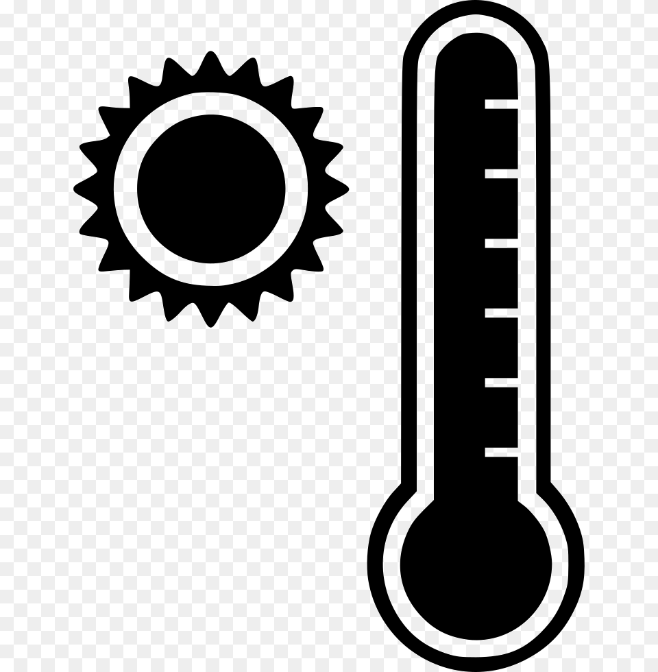 Hot Thermometer Clipart, Machine, Gear, Stencil Free Png
