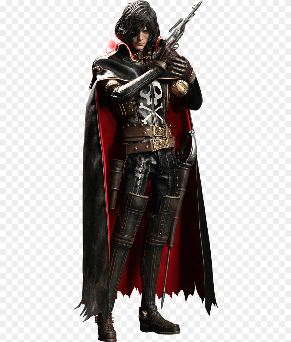 Hot Toys Captain Harlock Sixth Scale Figure Captain Harlock Captain Harlock 16 Scale Figure, Adult, Sword, Person, Man Free Transparent Png
