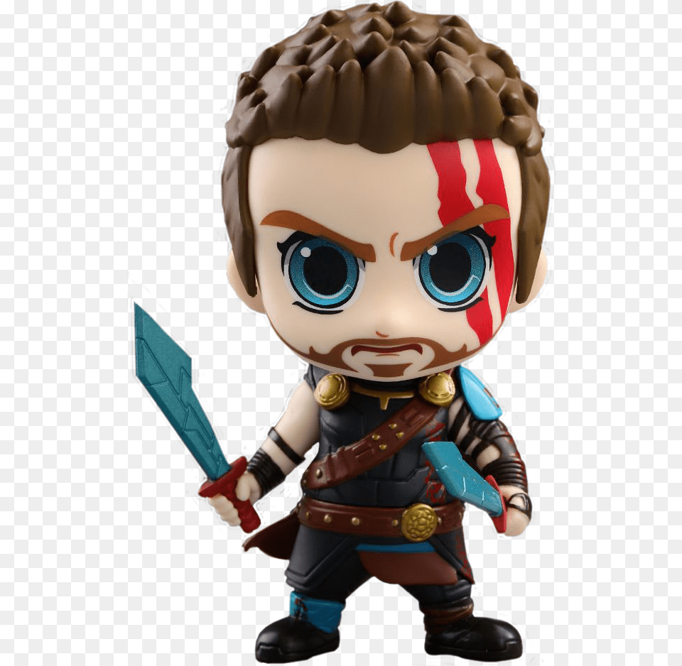 Hot Toys Cosbaby Thor Ragnarok Hd Thor Ragnarok, Baby, Person, Face, Head Free Png Download