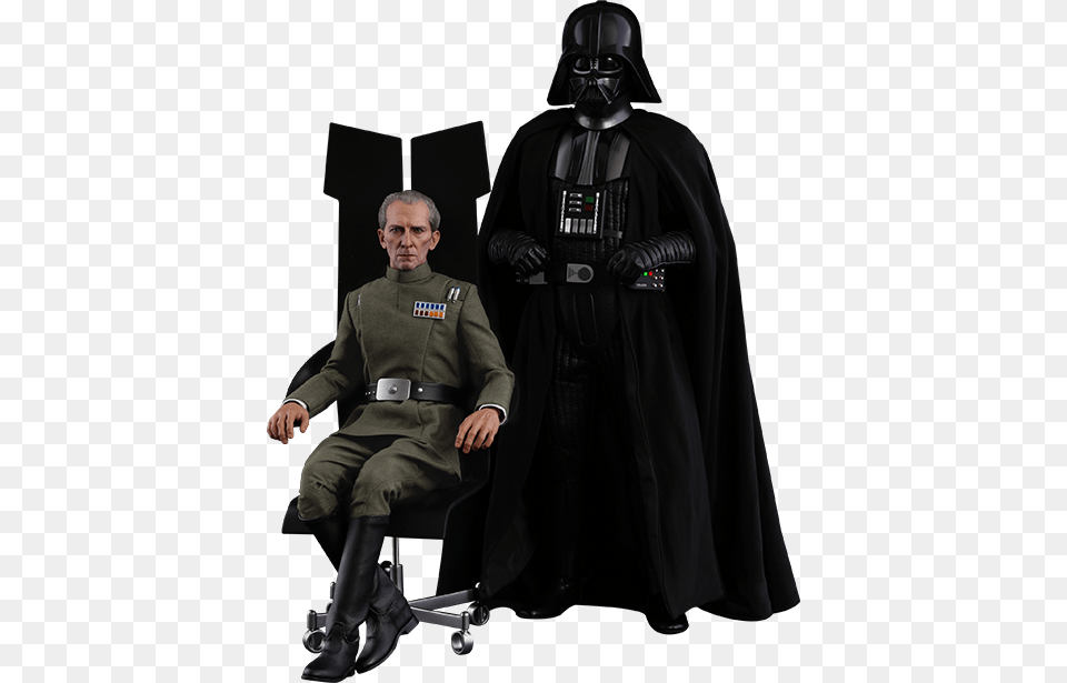Hot Toys Grand Moff Tarkin And Darth Vader Sixth Scale Grand Moff Tarkin And Darth Vader 16 Scale Figure, Adult, Fashion, Female, Person Free Png Download