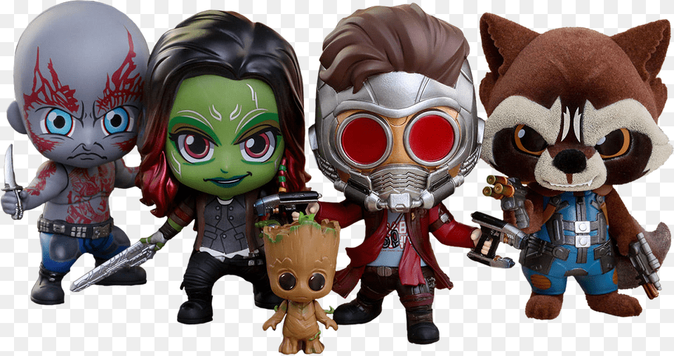 Hot Toys Guardians Of The Galaxy 2 Cosbaby, Toy, Doll, Face, Head Png