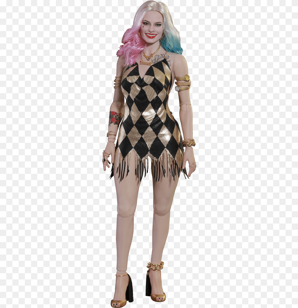 Hot Toys Harley Quinn Dancer Dress Version Sixth Scale Hot Toys Harley Quinn Dress, Adult, Person, Woman, Female Free Png