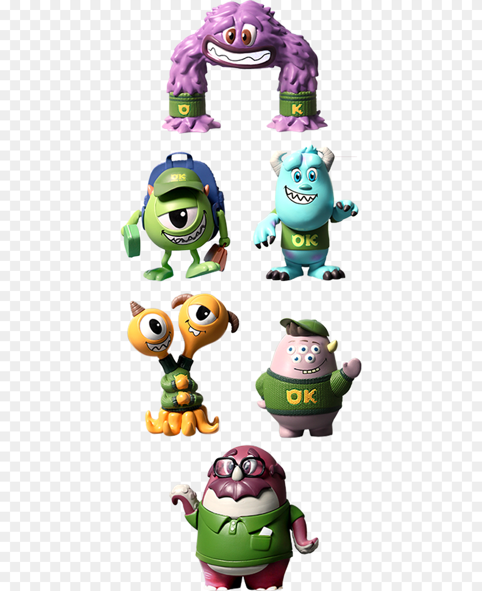 Hot Toys Monsters University Cosbaby Set Vinyl Collectible Monsters University Art Cosbaby, Toy Free Png